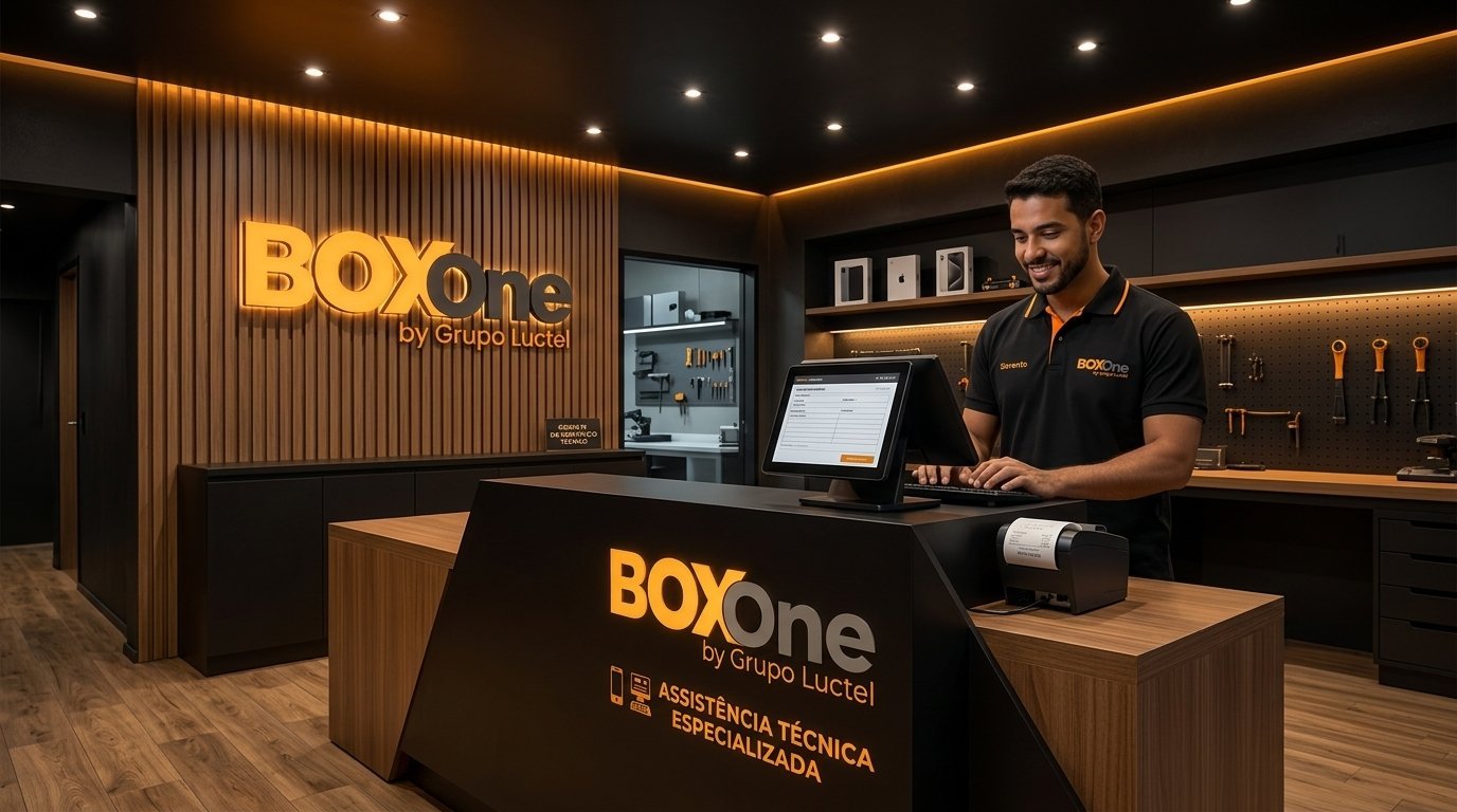 Recepção Comercial com Sistema de Atendimento BOX One
